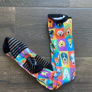 Viasox Colorful Dog Print Women's Socks size XL/L